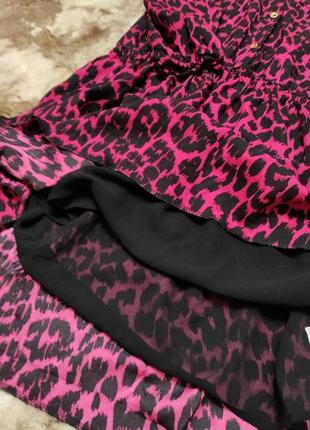 Сукня леопард рожева3 фото