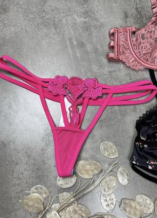Трусы стринги розовые bluebell-a