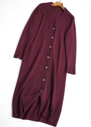 Вовняна сукня-светр на гудзиках massimo dutti6 фото