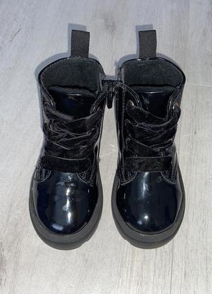 Стильні утеплені демі черевики h&m, р-р 22, уст 14 см4 фото