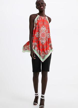 Красивая стильная оригинальная летняя блуза zara