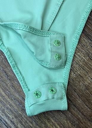 Зелений базовий боді майка боксерка футболка топ 3