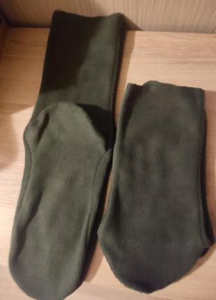 Флісові подовжені шкарпетки щільні4 фото