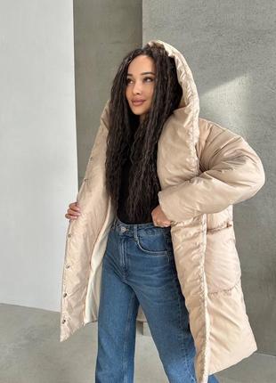 Жіноча зимова тепла балонова куртка пальто,пуховик,женская зимняя тёплая куртка пальто,пуффер3 фото