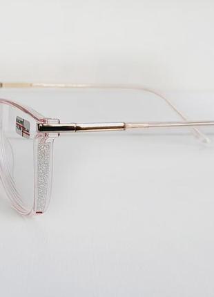 Очки женские для зрения с белой линзой, с диоптриями