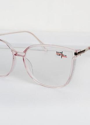 Очки женские для зрения с белой линзой, с диоптриями