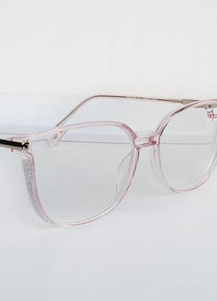 Очки женские для зрения с белой линзой, с диоптриями