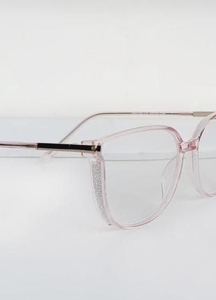 Очки женские для зрения с белой линзой, с диоптриями