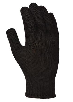 Перчатки трикотажные рабочие черные с пвх стандарт 7 класс (10315) doloni3 фото