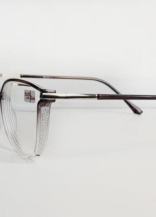 Очки  женские для зрения с белой линзой, с диоптриями4 фото