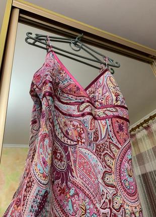 Шикарный шифоновый сарафан/платье с подкладкой3 фото