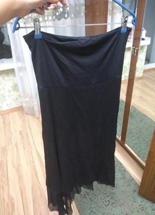 Шикарная юбка бандо с широким поясом