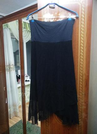 Шикарная юбка бандо с широким поясом2 фото