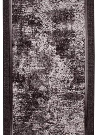 Ковер безворсовый на резиновой основе dakaria ratio printed latexr 1022sj60-p4-b 1.00x2.80 м черный