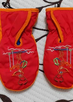 Варежки зимние на девочку 2-3 лет, фирменные