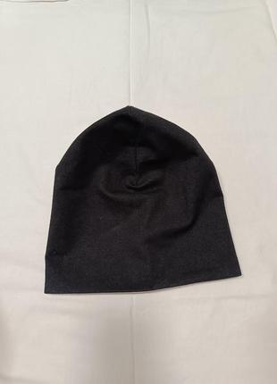 Шапка шапочка трикотажная двух цветная