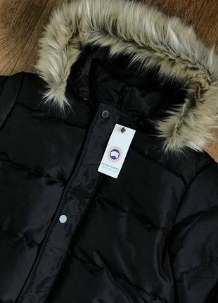 Куртка canada goose четкого цвета с мехом4 фото