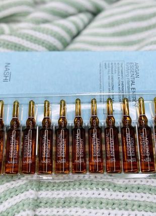 Інтенсивно зміцнювальні ампули проти випадіння волосся nashi argan essential energy fortifying intensive treatment   12*6 мл