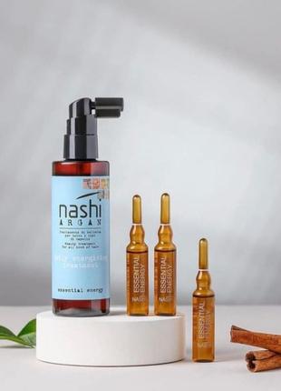 Энергетический ежедневный лосьон против выпадения волос nashi argan essential energy day energizing treatment, 100 мл