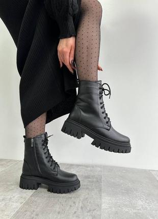 😍стильные кожаные ботинки из натуральной кожи зима❄️