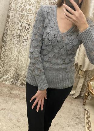 Новий стильний теплий вовняний светер великого розміру 46, 48,  м, л, m, l8 фото