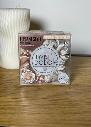 Резинка-браслет для волосся invisibobble sprunchie slim bella chrome