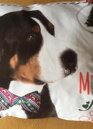 Новогодняя подушка merry christmas