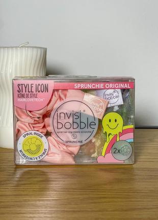 Резинка-браслет для волосся invisibobble sprunchie duo retro dreamin hue-man love