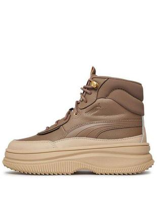 Ботинки кроссовки Football puma женские mayra totally taupe-totally
