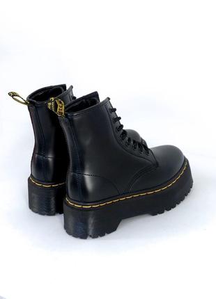 Зимові чоботи dr martens 1460 bex black fur3 фото