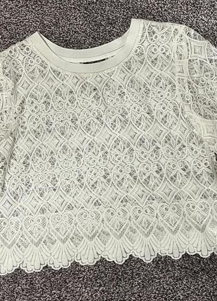 Кружевный топ от topshop