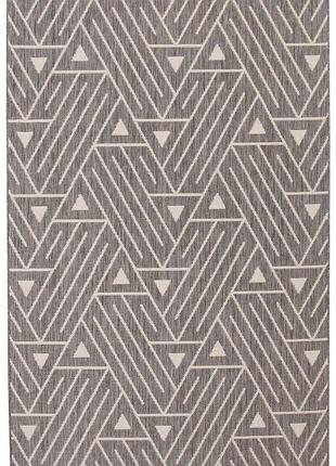 Ковер безворсовый на резиновой основе dakaria karat flex run 19648/811 1.20x1.70 м темно серый