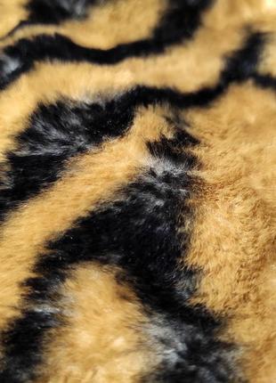Леопардовый шарф снуд хомут из искусственного меха 22х80 chicoree5 фото