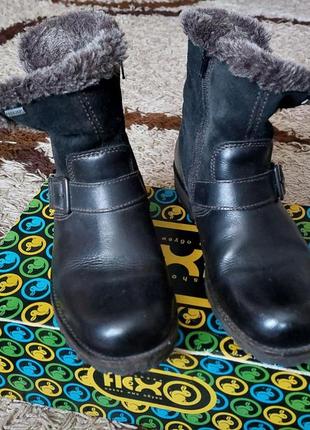 Женские кожаные ботинки gore-tex