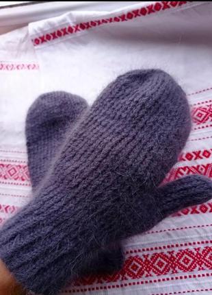 Варежки из пух норки