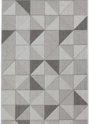 Килим безворсовий на гумовій основі dakaria karat flex run 1954/08 0.80x3.80 м сірий