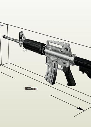 Paperkhan конструктор из картона m4a1 винтовка автомат пулемет макет модель паперкрафт подарок сувенир игрушка