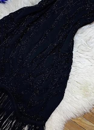Шикарное платье платье вышитое бисером с бахрамой3 фото