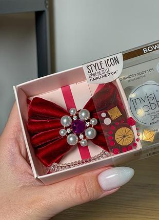 Резинка-браслет для волосся invisibobble bowtique british royal take a bow