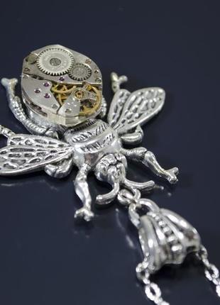 Кулон оса в стилі стімпанк steampunk