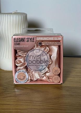 Резинка-браслет для волосся invisibobble sprunchie slim ballerina bow