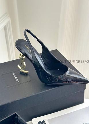 Туфлі в стилі yves saint laurent pre owned logo plaque shoulder bag item преміум