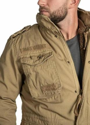 Куртка мужская m-65 brandit giant песочный (l)6 фото