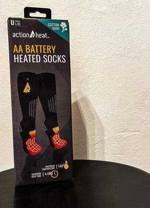 Шкарпетки з підігрівом від батарейок action heat