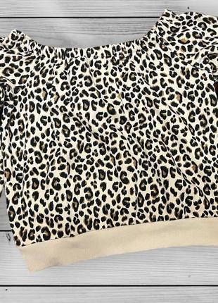 Теплая кофтина в анималистический принт от h&amp;m