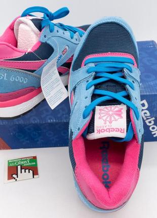 Женские кроссовки reebok gl6000 j98340 jade/ dk. blue/ peach 36. размеры в наличии: 36, 37, 39.3 фото