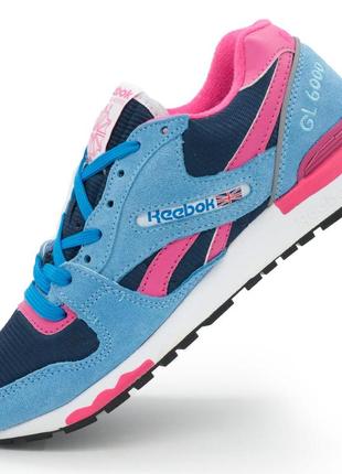 Жіночі кросівки reebok gl6000 j98340 jade / dk. blue / peach 36. розміри в наявності: 36, 37, 39.