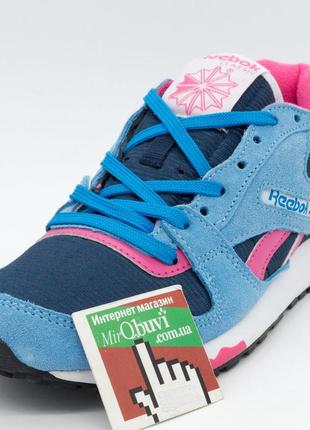 Женские кроссовки reebok gl6000 j98340 jade/ dk. blue/ peach 36. размеры в наличии: 36, 37, 39.2 фото