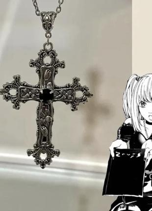 Подвеска крест death note misa готика аниме