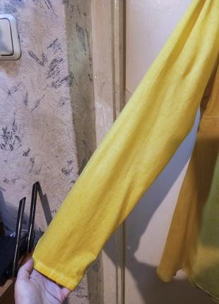 Italy,натуральний шёлк-70%,трикотажная блузка-туника-варёнка,большого размера,италия6 фото